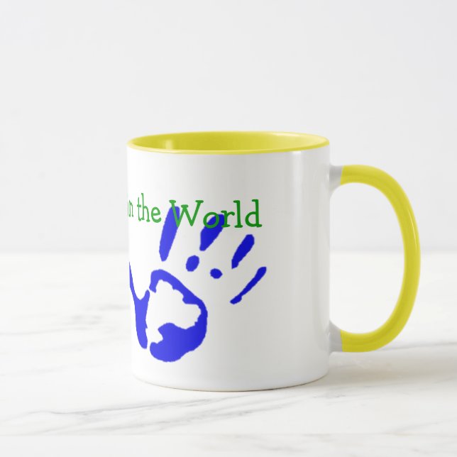 Taza Mejor Abuelo con Huellas de Huellas (Derecha)