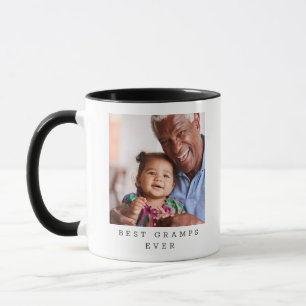 Taza Mejor Abuelo del Mundo 2 Foto Personalizada Abuelo