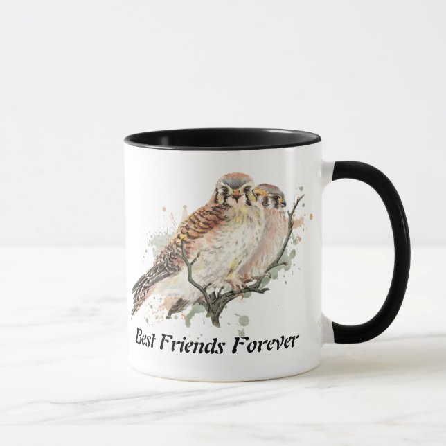 Taza Mejor Amigos para siempre, Aves de Cernícalo de BF (Derecha)