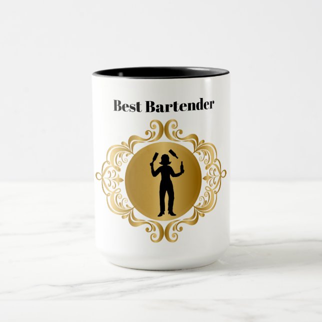 Taza Mejor Bartender Mug para Barhembra (Centro)