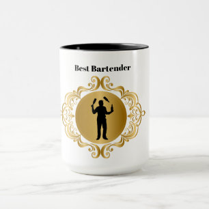 Taza Mejor Bartender Mug para hombres barman