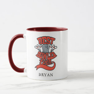 Taza Mejor Bolichista De Todos Los Tiempos Diversión Fa