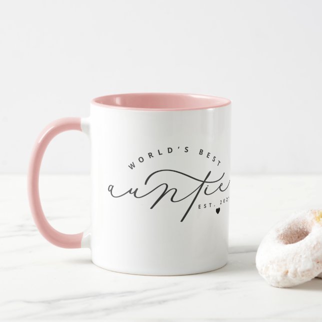 Taza Mejor café de la tía del mundo (Con donut)