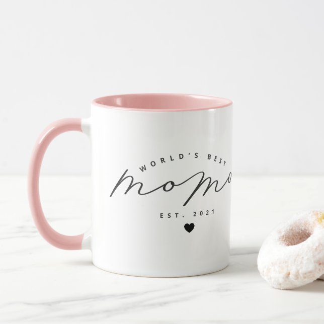 Taza Mejor café moro cute del mundo (Con donut)