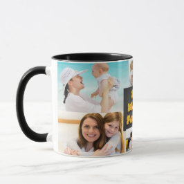 Taza Mejor Collage de Madre por Siempre con efecto de t
