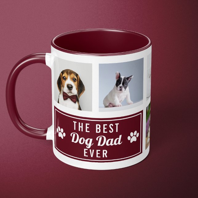 Taza Mejor Collage de Mascotas de Borgoña (Subido por el creador)