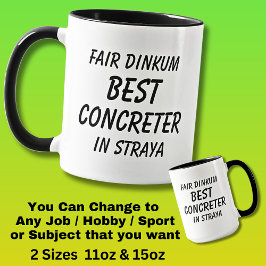 Taza Mejor CONCRETOR de Dinkum en Straya