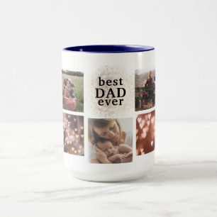 Taza Mejor DAD Personalizado Oro Multofoto Mug