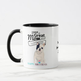 Taza Mejor diversión personalizada FRENCHIE DOG MOM