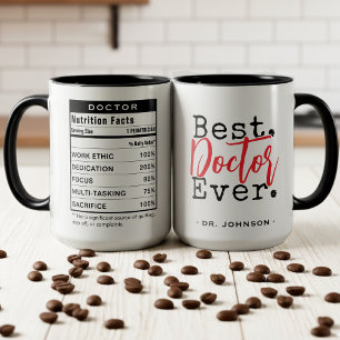 Taza Mejor Doctor del Mundo Datos Nutricionales