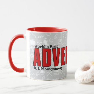Taza Mejor ejecutivo de publicidad del mundo con nombre