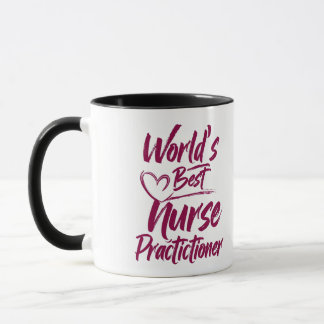 Taza "Mejor Enfermera Practicante del Mundo" Personaliz