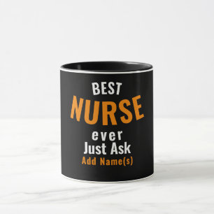 Taza Mejor Enfermero. Solo Pregúntale... Personalizar e
