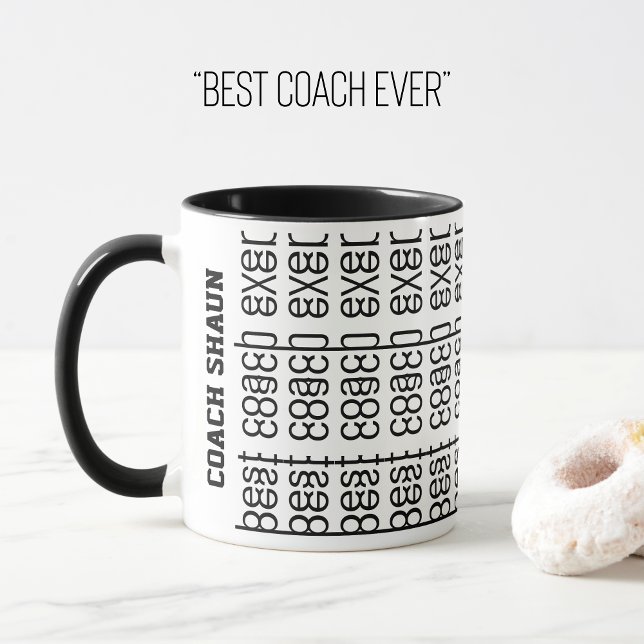 Taza Mejor entrenador de Personalizado de mensajes ocul (Subido por el creador)
