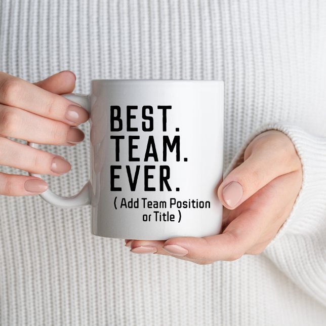 Taza Mejor equipo de la escuadra divertida de empleados (Subido por el creador)