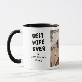 Taza Mejor Esposa del Mundo Mensaje Personalizado de 2 
