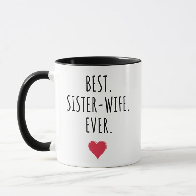 Taza Mejor Esposa Hermana De La Historia (Izquierda)