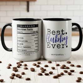 Taza Mejor esposo jamás Hechos nutricionales Cónyuge