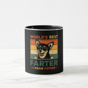 Taza Mejor Farter del mundo me refiero a un padre graci