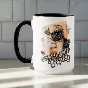 Taza Mejor foto de perro Mascota Grunge de Guay moderna