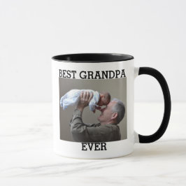 Taza Mejor foto del abuelo jamás Personalizado crea la 