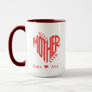 Taza Mejor foto del corazón de la Madre Nunca - Regalo 