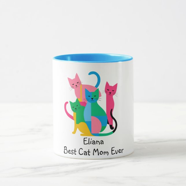 Taza Mejor Gato Que Mamá Jamás Mug Personalizado (Centro)