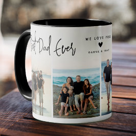 Taza Mejor guión de papá para 4x Foto
