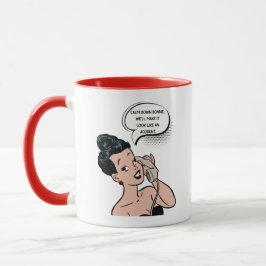 Taza Mejor humor de amigos de pinup de época
