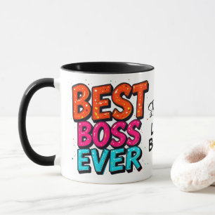 Taza Mejor Jefe de la Señora Jefe Graffiti