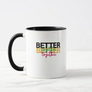 Taza Mejor Juntos como un Estilo Familiar Sentimental