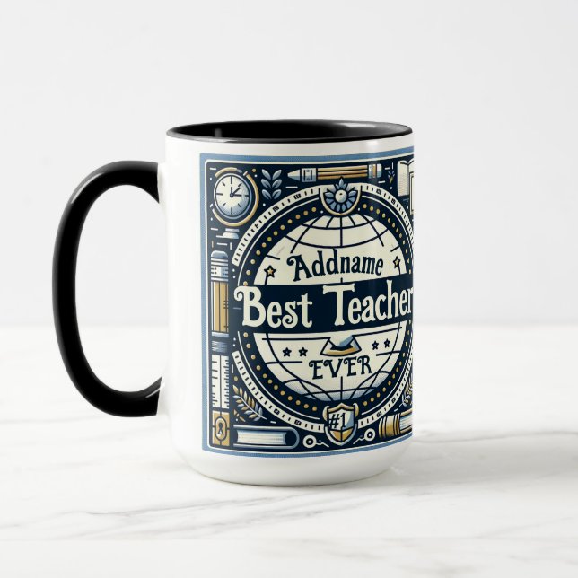 Taza Mejor Maestra Regalo Mug (Izquierda)