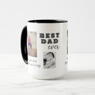 Taza Mejor Malo Día del Padre 2 Fotocolage