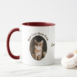 Taza Mejor Mamá de Gatos Personalizado Divertido Lindo
