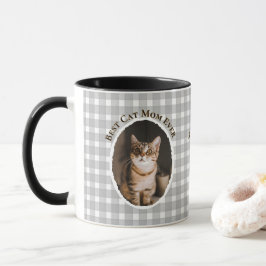 Taza Mejor Mamá de Gatos Personalizado Divertido Lindo