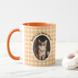 Taza Mejor Mamá de Gatos Personalizado Divertido Lindo