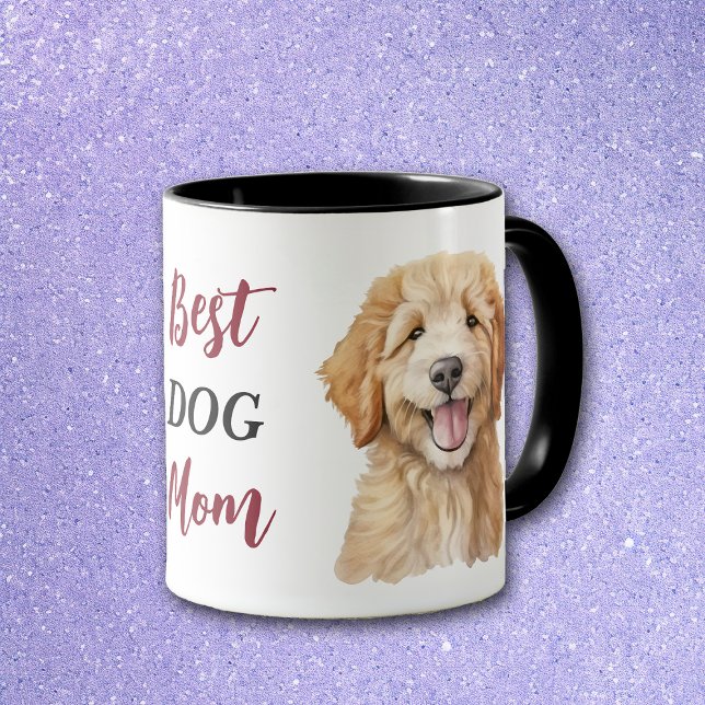 Taza Mejor Mamá de Perro Goldendoodle (Subido por el creador)