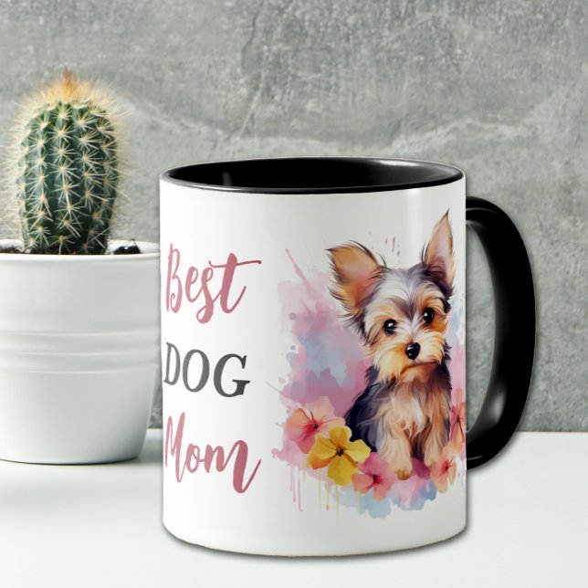 Taza Mejor Mamá de Perro Yorkshire Terrier (Subido por el creador)