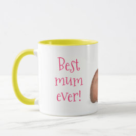 Taza 'mejor mamá del mundo' de capibara linda