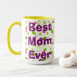 Taza Mejor Mamá del Mundo Floral