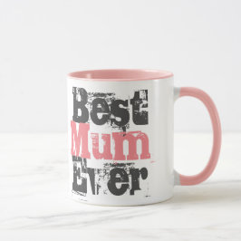 Taza Mejor Mamá en rosa - tazón de café de dos tonos