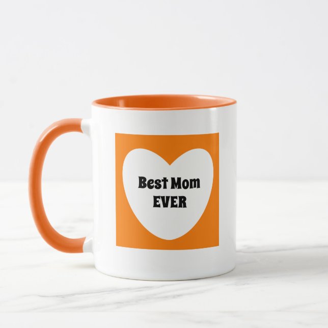 Taza Mejor Mamá Naranja De La Vida (Izquierda)
