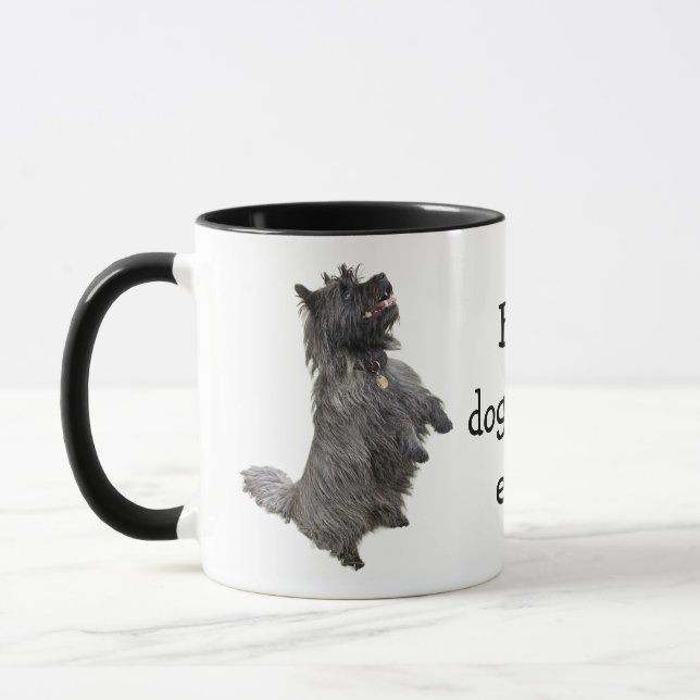 Taza Mejor Mamá Perro Fotograma Texto Café Lover (Izquierda)