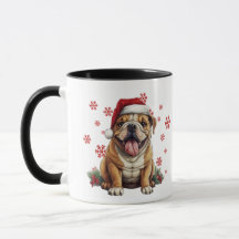 Mejor Mamá Perro Navidad Bulldog Americano