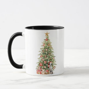 Taza Mejor Mamá Perro Siempre Acuarela Navidad Dálmata