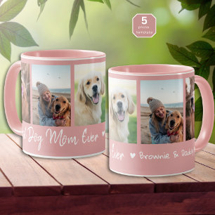 Taza Mejor Mamá Perro Siempre Mascota 5 Fotocollage Ros