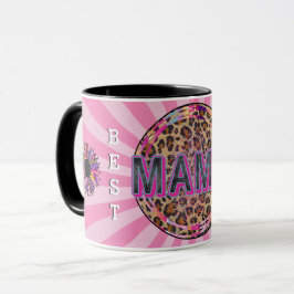 Taza Mejor Mamá Personalizar Floral