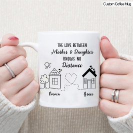 Taza Mejor Mamá y Hija Café de amor a larga distancia