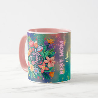 Taza Mejor MOM nombre de niños regalo personalizado del