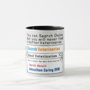 Taza Mejor Mug de Búsqueda de Funny para Veterinarios